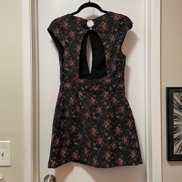 Free People Structured Floral Mini Dress - Picture 11 of 16